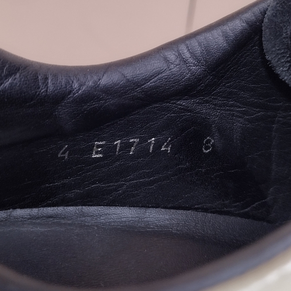 Prada Vintage Men's Ombre Patent Leather Lace Up Golf Athletic Sneakers Size 8 - Picture 10 of 15